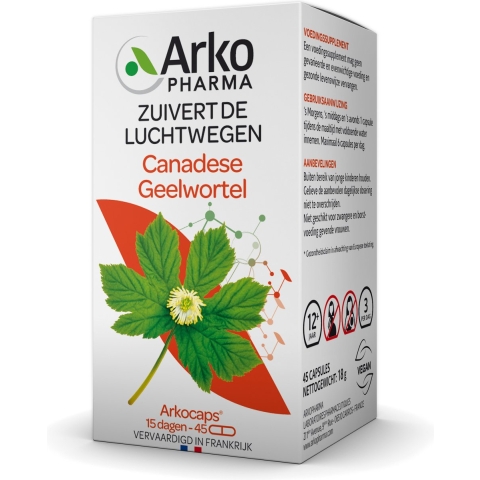 Gratis Verzending: Arkopharma Canadese Geelwortel 45 capsules