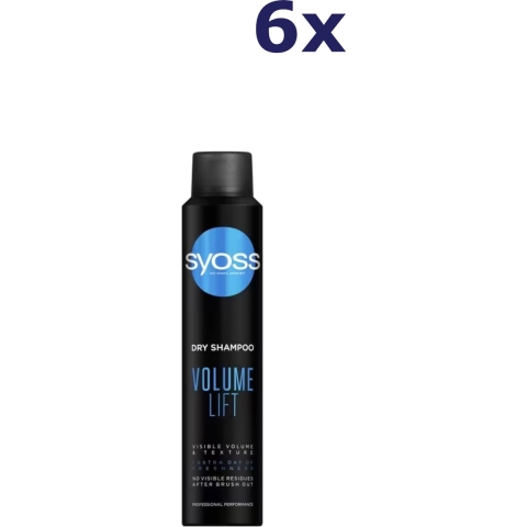 6x Syoss Volume Lift Droogshampoo 200 ml