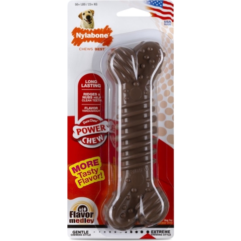 Nylabone Durable Chew Plus Chicken Hondensnack - Vanaf 23 Kg - Large - 1 St