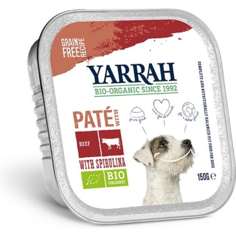 Yarrah Dog Alu - Graanvrij - Rund - Hondenvoer 12 x 150 g NL-BIO-01