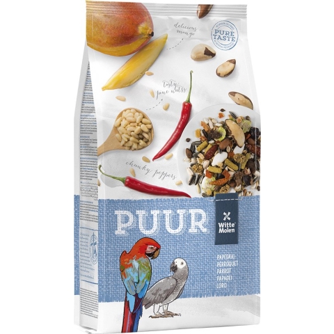 Witte Molen - Binnenvogelvoer - Vogel - Puur Papegaai 2kg - 1st