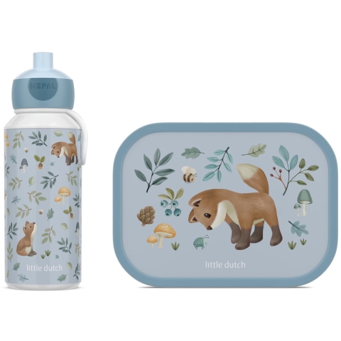 Mepal Little Dutch Forest Friends Lunchset Blauw