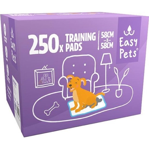 Easypets Puppy Training Pads - Zindelijkheidstraining - Hondentoilet - 58 x 58 cm - 250 stuks