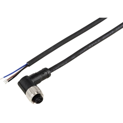 TRU COMPONENTS TC-12832996 Sensor/actuator aansluitkabel M12 Aantal polen (sensoren): 4 Koppeling, haaks 5 m 1 stuk(s)
