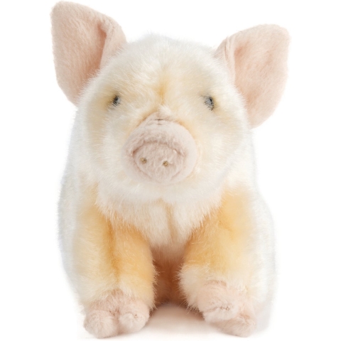 Living Nature - Pluche varken/big - roze - 20 cm - knuffel - speelgoed -