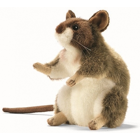 Hansa pluche muis knuffel - 15 cm - luxe kwaliteit - knuffeldieren -