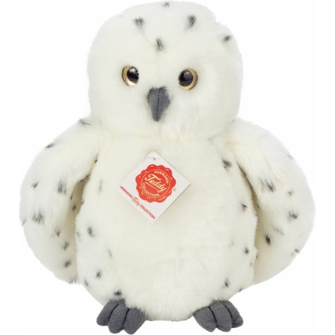 Knuffeldier Sneeuwuil - zachte pluche stof - premium kwaliteit knuffels - wit - 21 cm - vogels -
