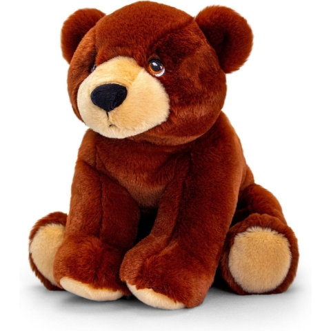 Pluche knuffel dier bruine beer 25 cm -