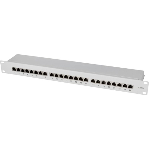 LogiLink NP0060 24 poorten Patchpaneel 483 mm (19) CAT 6A 1 HE