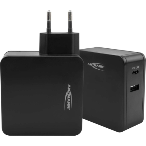 Ansmann Home Charger 247PD USB-oplader 45 W 1x USB-A, 1x USB-C USB PD Zwart Binnen
