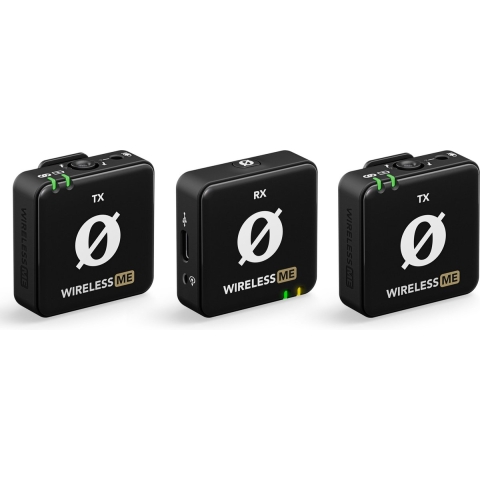 RODE Microphones Wireless ME Dual Spraakmicrofoon Dasspeld Zendmethode:Radiografisch Incl. kabel, Incl. windkap, Incl. tas, Incl. klem USB-C Radiografisch Wit