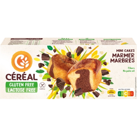 3x Céréal Mini Cakes Marmer Glutenvrij en Lactosevrij 200 gr