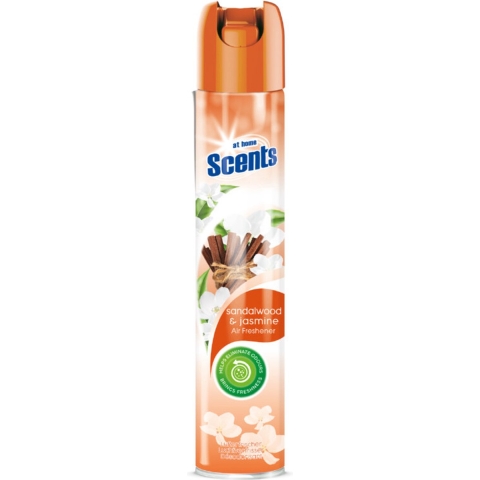 12x At Home Luchtverfrisser Spray Sandelhout en Jasmijn 400 ml