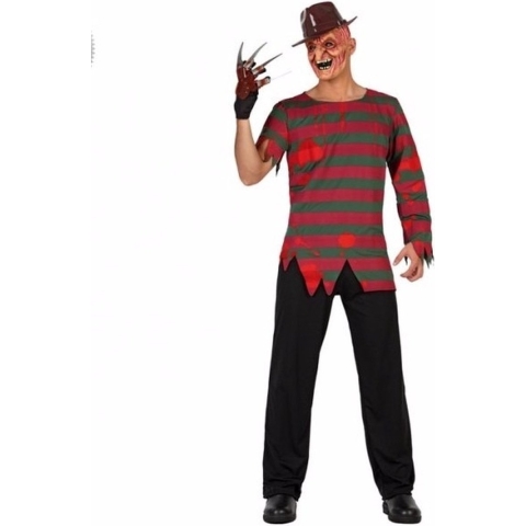Halloween Freddy verkleedkostuum voor volwassenen - horror verkleedpak 52 (L) -
