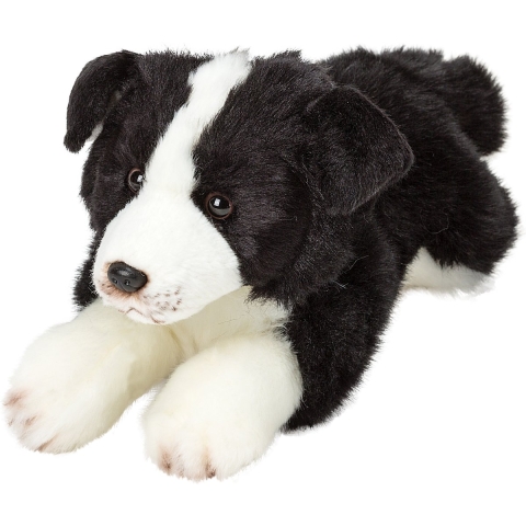 Pluche knuffel Border Collie hond - 30 cm - Knuffeldieren - Honden soorten -