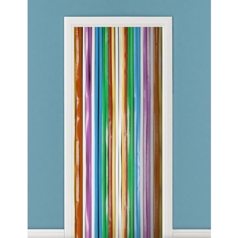 Vliegengordijn/deurgordijn - multikleur - 90 x 200 cm - universeel -