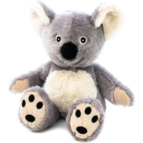 Warmte/koelte knuffel - magnetron - koala - 18 cm - grijs - voor kinderen/jongens/meisjes -