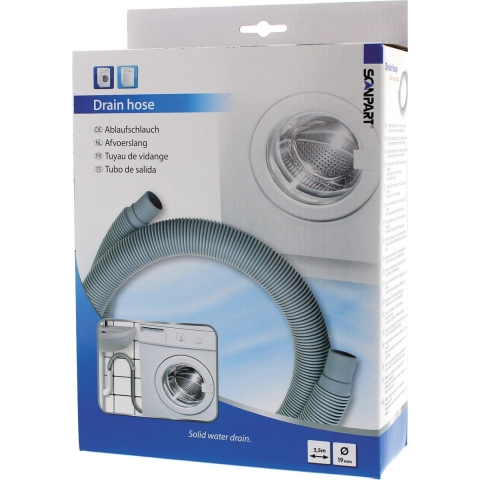 Scanpart Afvoerslang 350 cm 19 mm Grijs