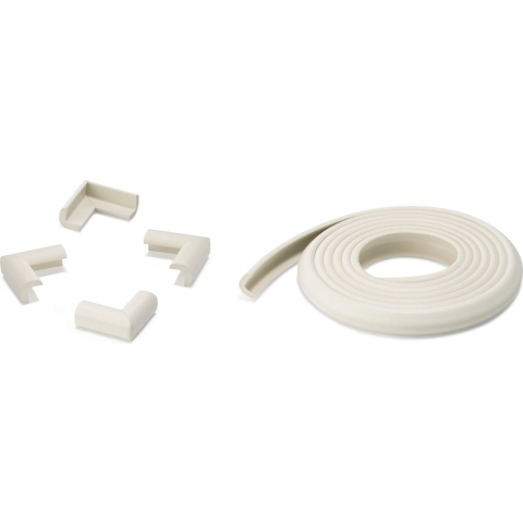 Inofix Cremekleur Kindergewatteerde 2M rol Incl. 4 hoekbeschemers.