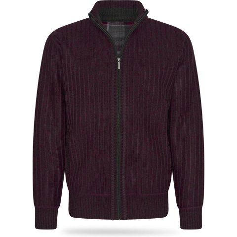 Cappuccino Italia - Heren Vest Bounded Jacket Burgundy - Rood - Maat M