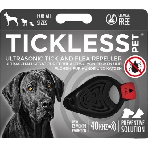 Tickless teek en vlo afweer voor hond en kat zwart