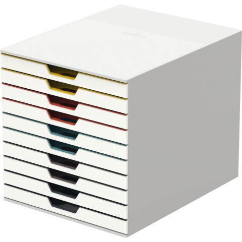 Durable VARICOLOR MIX 10 - 7630 763027 Ladebox Wit DIN A4, DIN C4, Folio, Letter Aantal lades: 10