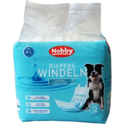 Nobby luiers voor reuen m-l - 12 stuks