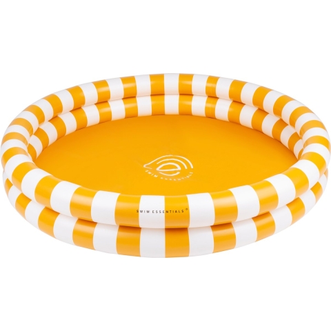 Swim Essentials Kinder Zwembad Geel Wit Gestreept 100 cm