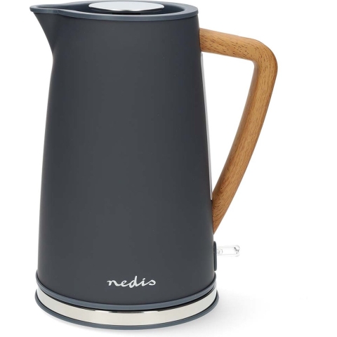 Nedis Waterkoker | 1.7 l | Soft-Touch | Grijs | 1 stuks - KAWK510EGY KAWK510EGY
