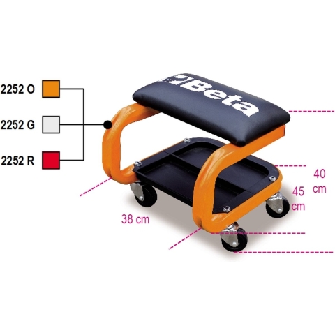 Beta Zitkruk op wielen 2252-G - 022520002