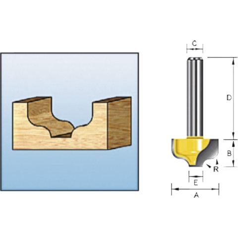 Makita Accessoires S-profielfrees HM 16mm S6 - D-09357