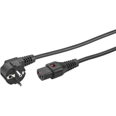 Monacor AAC-500IEC Apparaat (koud) Stroomkabel 5.00 m Zwart