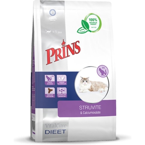 Prins VitalCare Dieetvoeding Struvite & Calciumoxalaat 5 kg - Kat