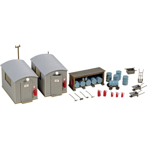 Auhagen 11478 H0 Golfplaatschuur oliemagazijn