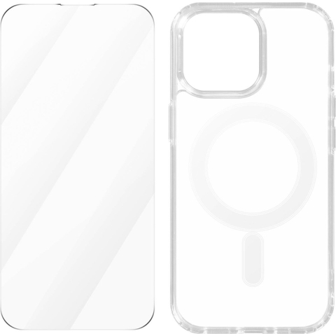 4Smarts 360° Protection Set Backcover Apple iPhone 15 Pro Max Transparant Inductieve lading