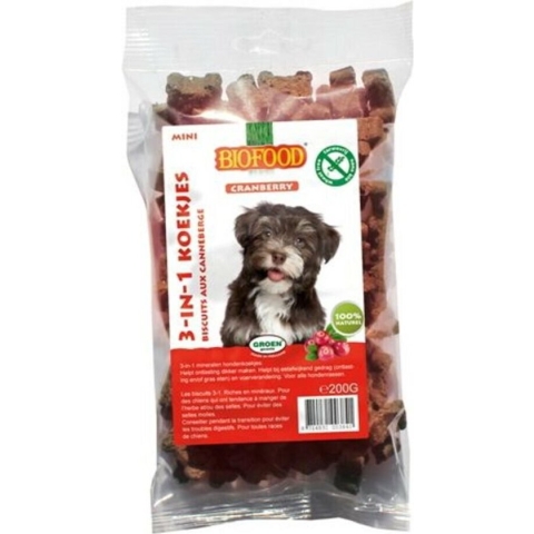 BF Petfood 3-in-1 Koekjes Cranberry Mini 200 gr
