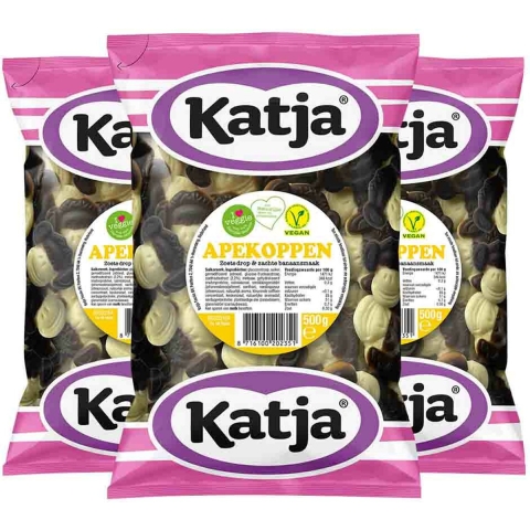 3x Katja Apekoppen 500 gram
