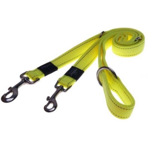 Rogz Utility Multilijn - Hondenriem - 180x2.0 cm Geel L
