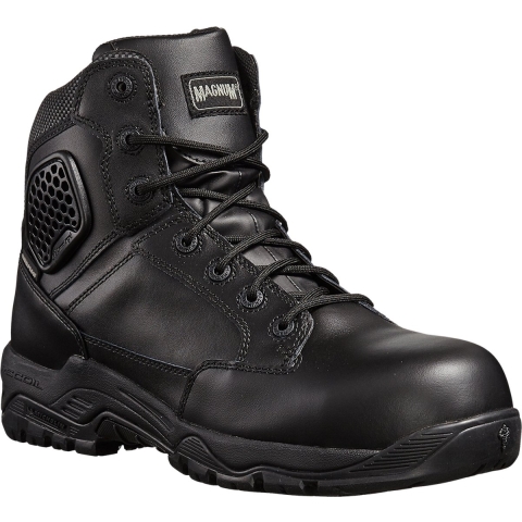 Magnum M801550 Strike Force 6.0 Leather Composite Toe & Plate Waterproof Side Zip - Black - 39