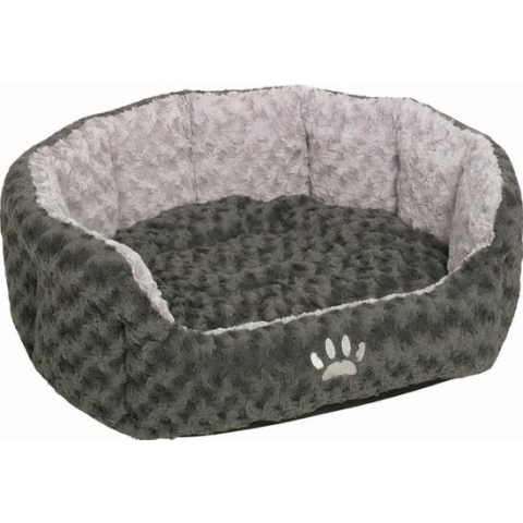 Nobby comfortbed ovaal seoli grijs - 45 x 40 x 19 cm