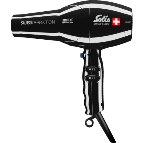Solis Swiss Perfection 440 Föhn - Professionele Haardroger - Ionische Fohn - Hair Dryer - Haarfohn - Warm/Koud - Zwart