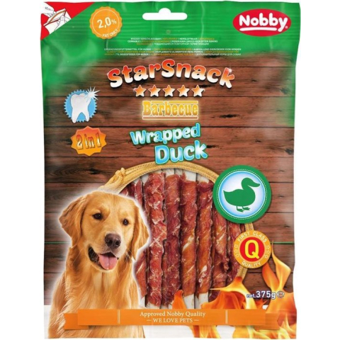Nobby - Starsnack Barbecue Wrapped Duck Small - 375 g