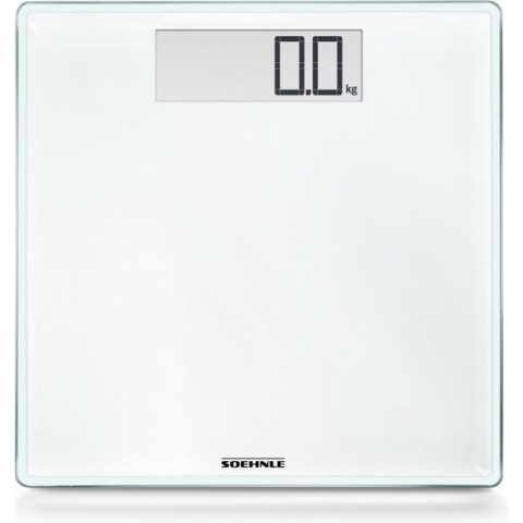 Soehnle personenweegschaal digitaal Style Sense Comfort 100 - wit - tot 100 kg - incl. batterijen