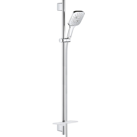 GROHE Rainshower SmartActive Cube 130 Glijstangset - 90 cm - met zeepschaal - chroom - 26587000