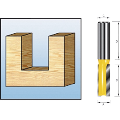 Makita Accessoires Groeffrees HM 14mm S12 - D-10403