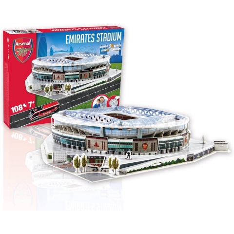 Arsenal Emirates Stadium 3D puzzel, 108 stukjes