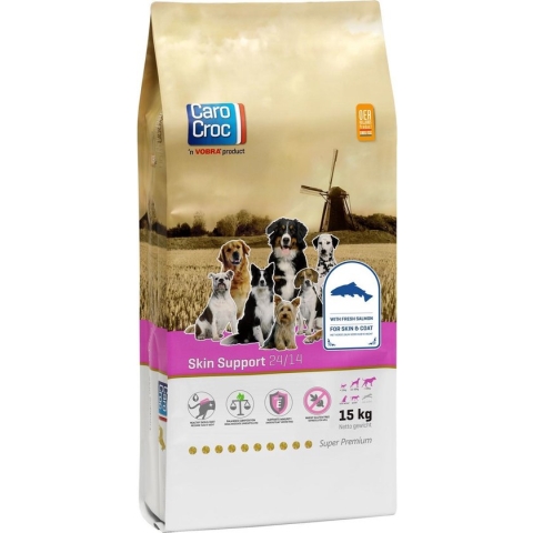Carocroc Skin Support - Gevogelte/Granen/Vis - Hondenvoer - 15 kg