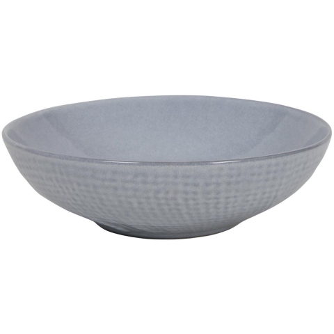 Diep bord woven textiel grijs Ø18x5,5cm