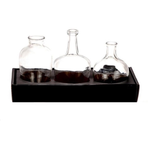 Vaas glas transparant set a 3