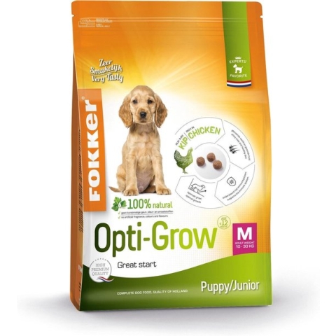 Fokker opti-grow puppy / junior medium - 2,5 KG